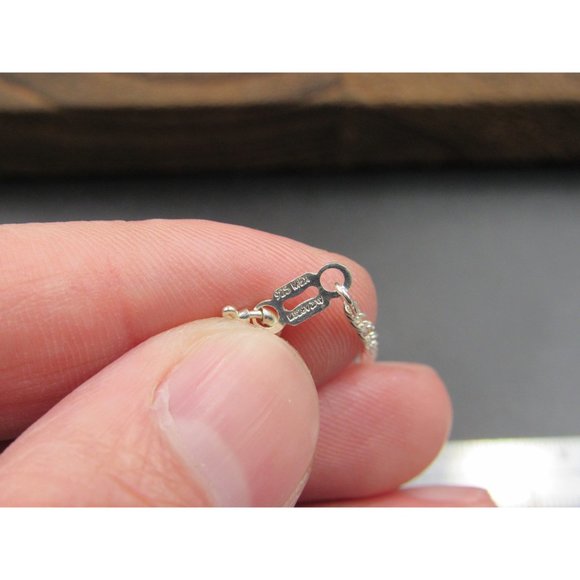 16" Sterling Silver Kokopelli Idol Pendant Necklace Vintage Minimalist Everyday - Picture 5 of 7